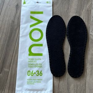 Novi Terry Cloth Insoles ladies size 6